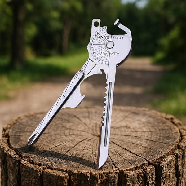 8-in-1 Multifunctional Keychain Tool - Portable EDC Gadget