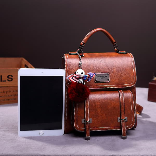 New Retro Style Large Capacity Handbag, Simple and Casual Versatile