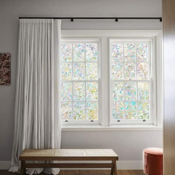 60*300CM Rainbow Effect Electrostatic Window Film Privacy Decoration