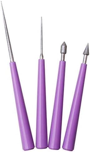 Diamond Coated Bead Reamer, 4 Pcs Bead Hole Enlarger Tool for DIY Jewelry Making