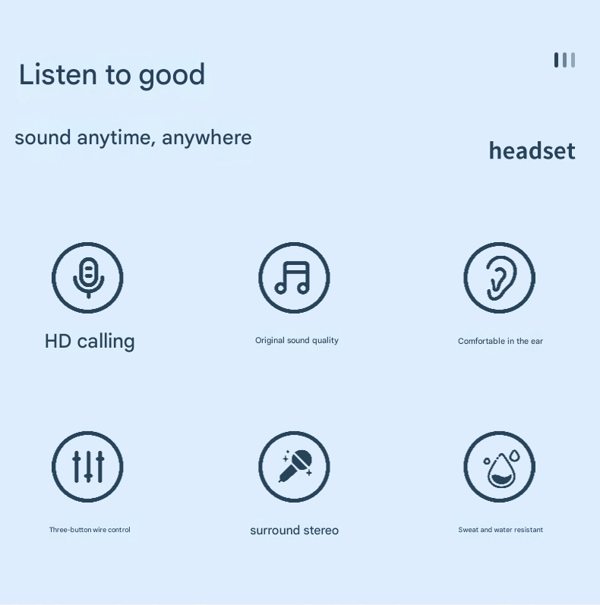 Lightning-kompatible hovedtelefoner til iPhone med lydstyrkekontrol og mikrofon, hvid