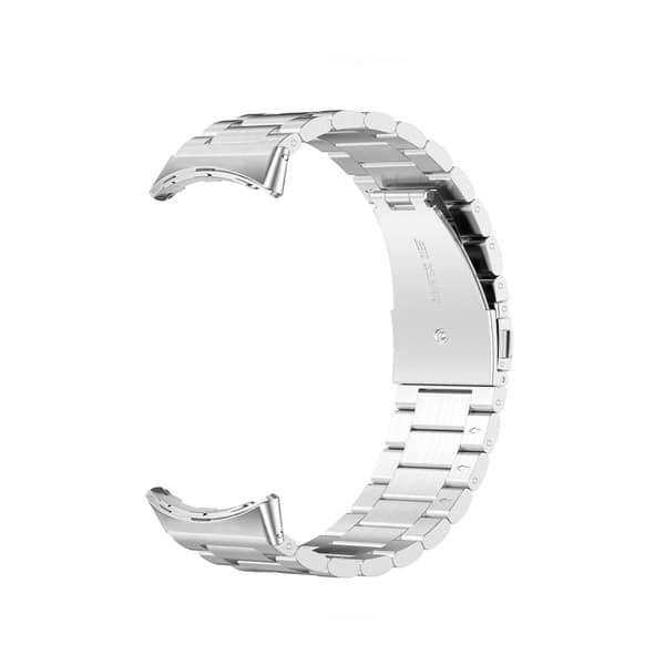 Google Pixel Watch 2,3 mm ruostumaton teräsranneke hopea hopea Silver
