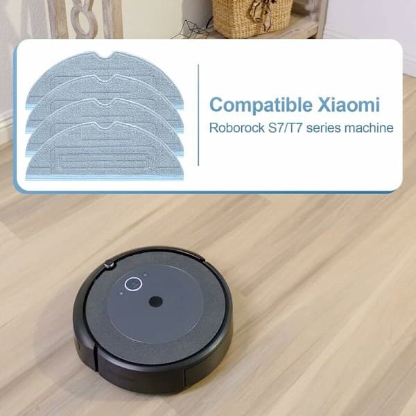 6 stk. moppeklude til Roborock S7 Pro Ultra S7 MaxV Ultra S7 Plus S7 Max Erstatningsdele Tilbehør til Roborock S7 T7s T7s Plus Robotstøvsuger