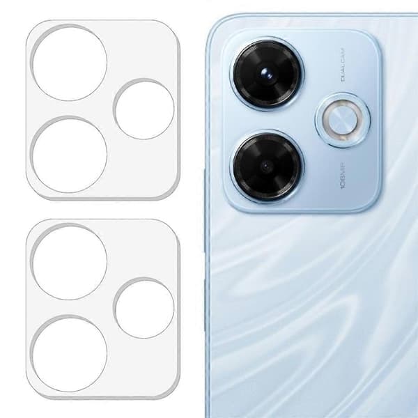 2 pcs Camera Protector for Xiaomi Redmi 13x 4G, 3D Arc, Scratch-Resistant, Tempered Glass
