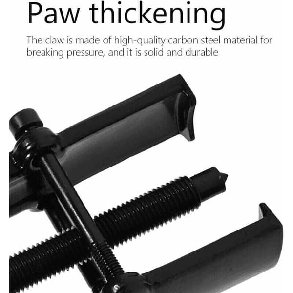 Adjustable Two-Jaw Carbon Steel Bearing Puller - Straight Puller for Pump and Pulley. 3 Inch 38 x 65 mm