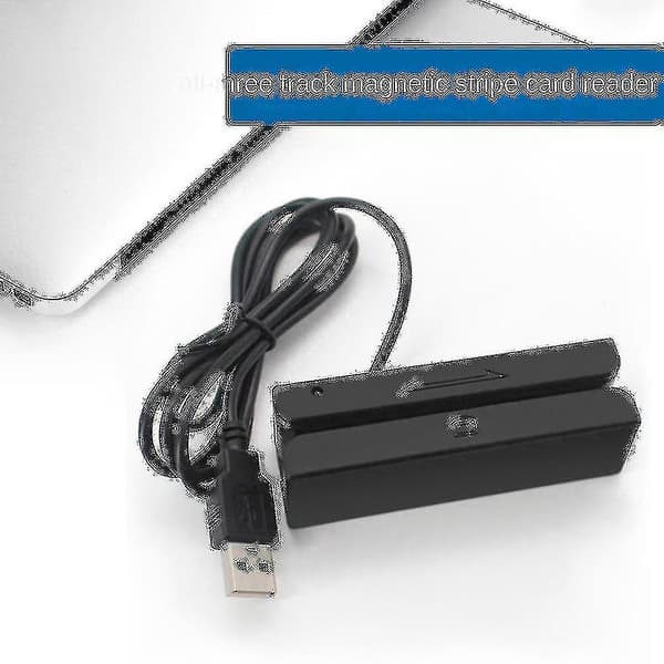 MSR90 USB Magnetisk Stripe-leser Kortleser Stripe 3 Spor Mini Swiper for USB PC