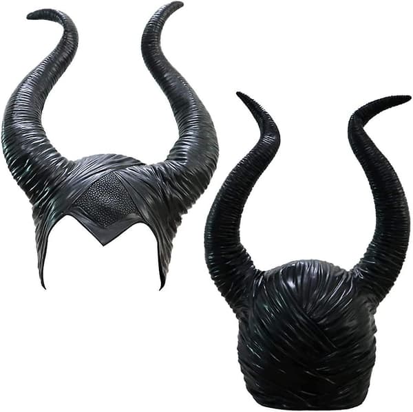 Halloween Maleficent Horn Hodebånd Cosplay Svart