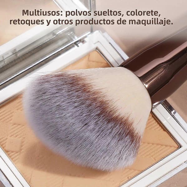 MAANGE Double Contour Brush with Dense and Soft Bristles for Makeup Setting Powder Blush Face Cosmetic Tools