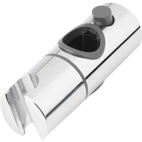 Bruseholder, 22 mm justerbar diameter, krom + ABS design brusehovedholder, nem installation, egnet til brusestang