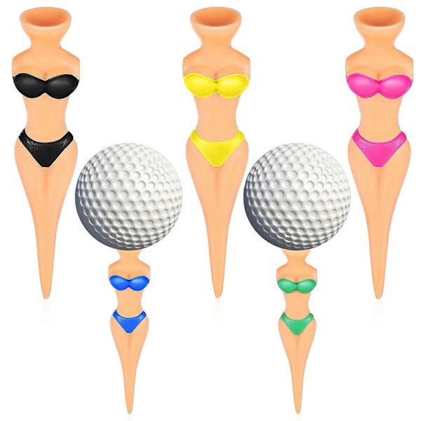 10 Pcs Golf Tees Creative Bikini Lady Shaped Golf Pegs Golf Training Practical Accessories_TF