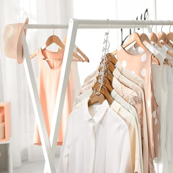 8-pack Space Saving Magic Hangers, Practical and Durable Stainless Steel