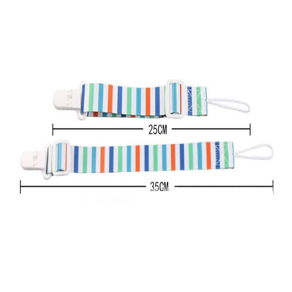 4-piece Pacifier Holder for Baby - Adjustable, Stretchable, and Washable