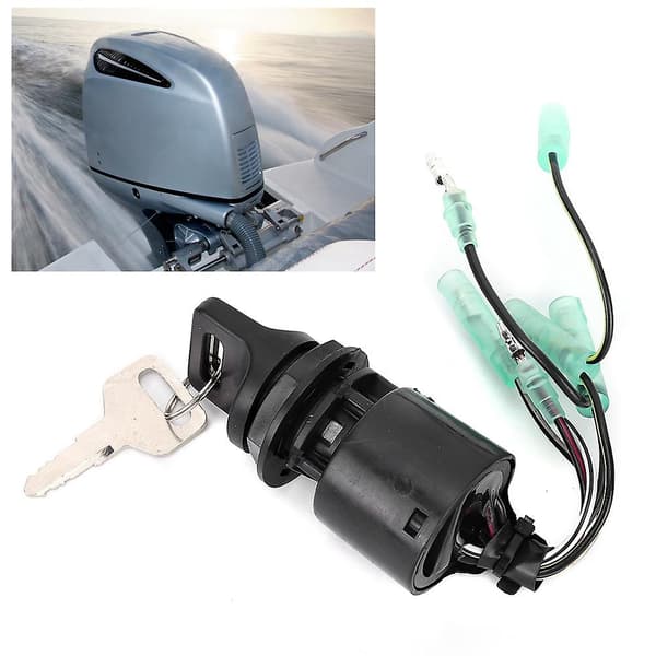 Ignition Switch with Key, Fits Honda Outboard 35100-ZV5-013