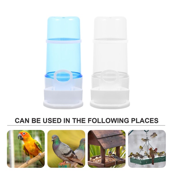 2 Pcs Auto Feeder No Parrot Feeder Pigeons Water Feeder Bird Drinker Waterer Automatic Water Feeder Automatic Pigeon Feeder16X15X7.5CM