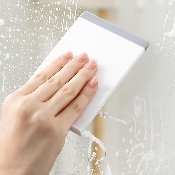 Kitchen Scraper T-shaped Hand Scraper Water Squeegee Tool with Ergonomic Grip Flexible Blade Cleaner for Shower Floor Car Pool Deck Patio Wall