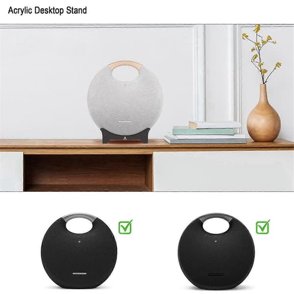Desktop Speaker Stand for Onyx Studio 6 Speaker, Acrylic Table Stand Holder Speaker Non-Slip Base