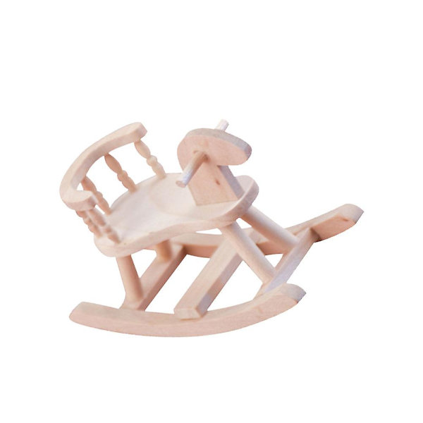 Tre Møbler Tre Ornament Små Tre Møbler Miniatyr Stol Figurer Mini Stol 8,8 * 3,7 * 5. 8.8*3.7*5.5cm
