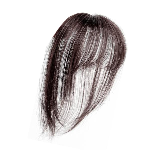 French Bangs Wig 3D Lace Front Wig Modern Lightweight For Women Dark Brown
