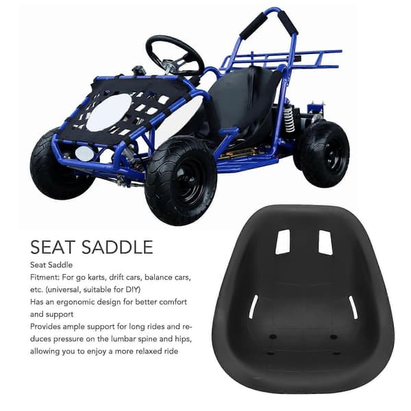 Sete Sadel Komfortabel Ergonomisk Design Stor Størrelse Sete Ryggstøtte Sadel For Gokart Driftbiler Balansebiler-FF-