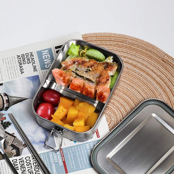 Lunchlåda i rostfritt stål, läckagesäker matlåda för barn