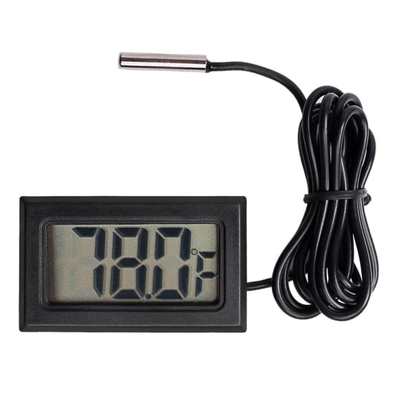 5st Digital LCD Termometer Temperatur Digital LCD Kylskåpstermometer Vattentemperatur med Sond