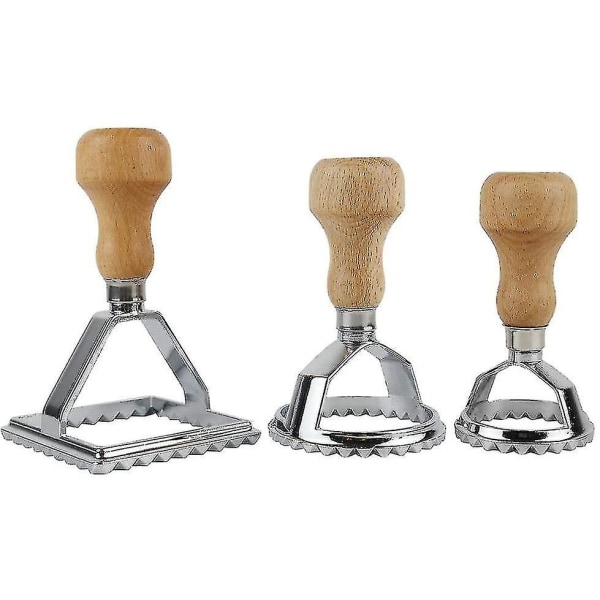 Set med 3 Ravioli Cutters Slipper Form Cutters Pasta Machine Dumpling Maker