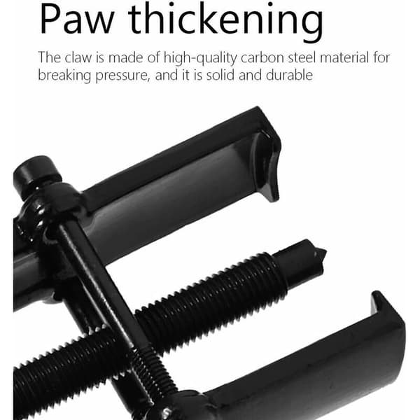 Adjustable Two-Jaw Bearing Puller with Carbon Steel Jaws - Straight Puller for Pump and Pulley