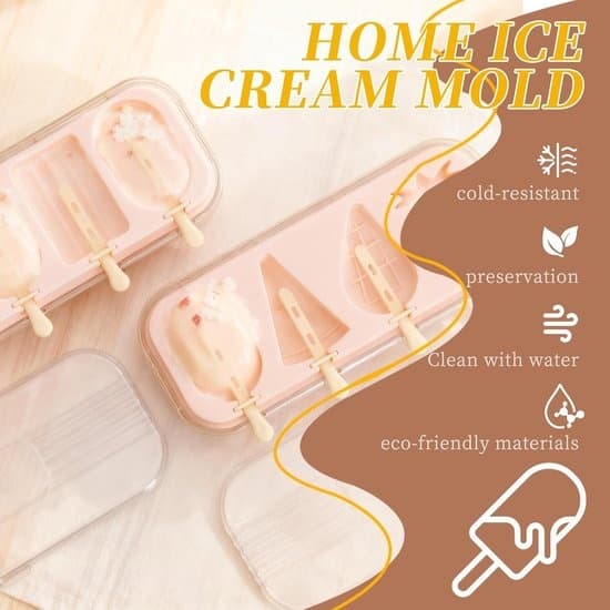 Ice Cube Tray - Silicone Ice Mold - 2-Piece Set - Fruit and Square Shapes - Reusable Freezer Molds - Suitable for Homemade Popsicles