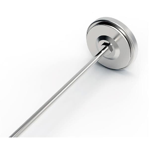 Komposttermometer - Skivetermometer i rustfritt stål for hjemme- og hagekompost - 54 mm diameter C og F skive, 500 mm temperaturprobe Cisea kompost