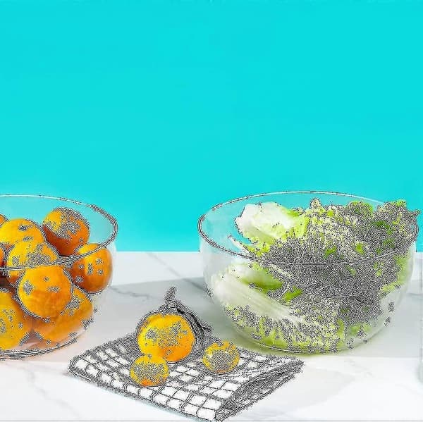 Stor salatskål, cirkulær i premium akryl, brudsikker klar, (farve: medium)