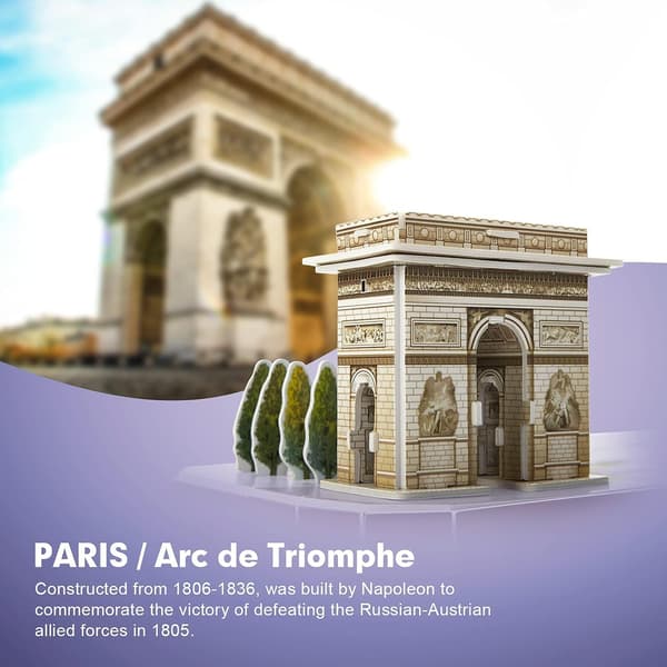 3D-pussel, Paris City Skyline Byggmodellsatser, 114 delar