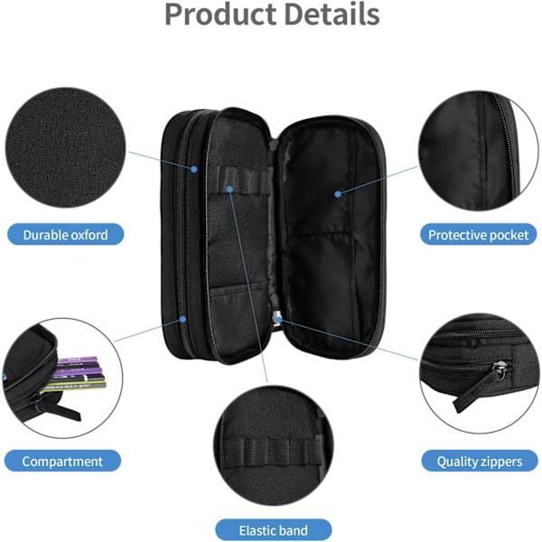 Multifunctional Pencil Case - Large Capacity Pencil Pouch - 2 Compartments