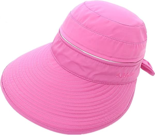 Dame solhatt justerbar solhatt sammenleggbar solskjerm caps bred brem sol