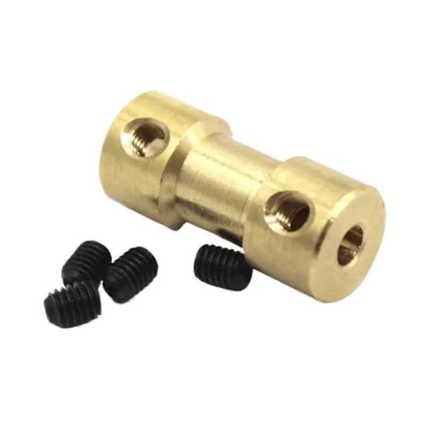Motorakselkobling Messing Stiv Hylseadapter 2mm til 6mm Boring 2.3mm*4mm 1 stk (FMY)