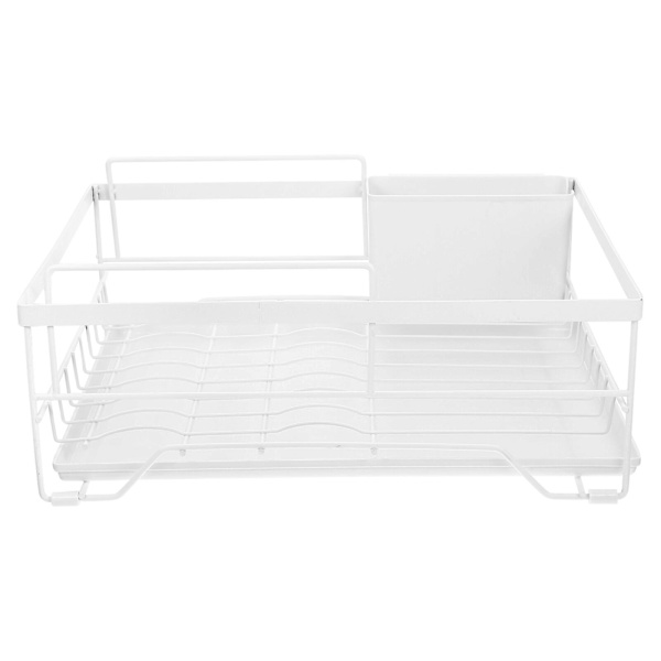 Husholdningsopvaskestativ Køkken Opvaskestativ Metal Opvaskestativ Hvid 38X27CM White 38X27CM