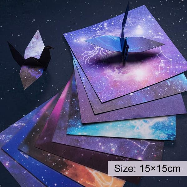 Dobbeltsidig Origami, Nattens Stjernebilde Barnas Håndverkspapir