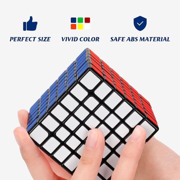 6x6 Speed Cube, Profesjonell 6x6x6 Magic Cube Svart, 6x6 Speed Cube Sett Gaver til Gutter og Menn