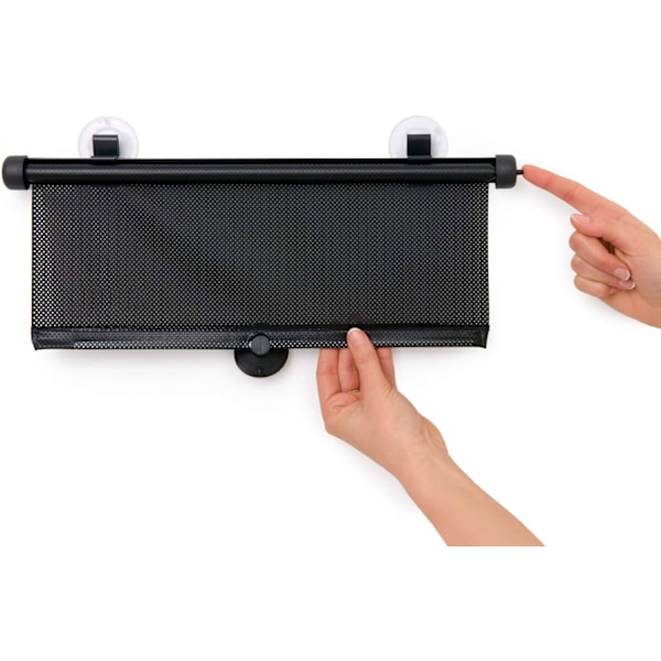 2 auton aurinkosuojaa, musta (40*125cm)