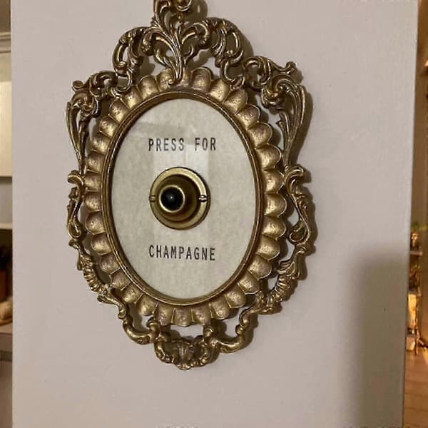 Ring Mini Press For Champagne-knapp, press For Champagne Dörrklocka Deco