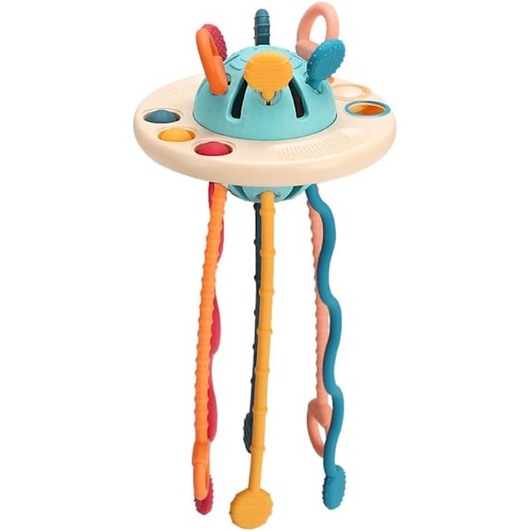 Baby silikon trekkeleke interaktiv leke Montessori