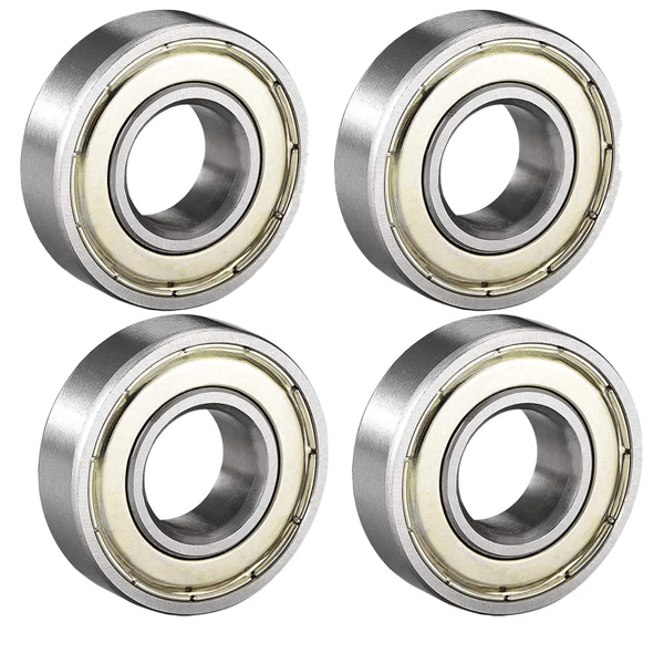 4 st 6001ZZ dubbelsköldat kullager 12mm x 28mm x 8mm kolstål