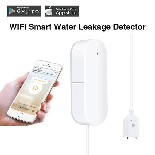 Water Leakage Sensor Wifi Leakage Level Sound Alarm Detector Security Overflow Protection Tuya Smart Life App Control