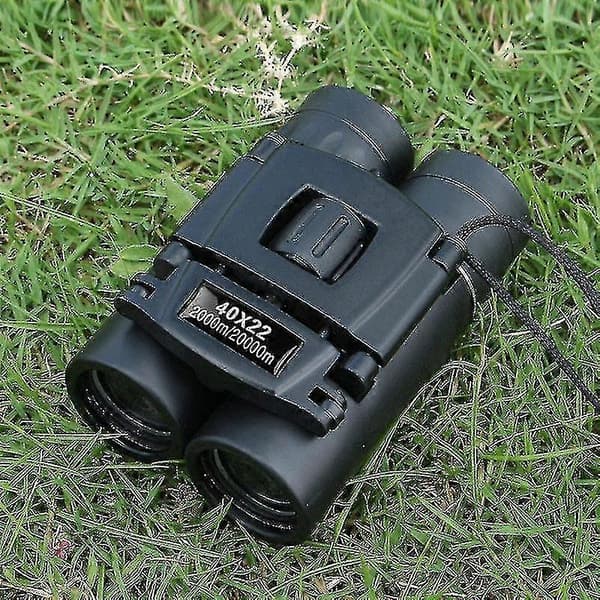 40x22 HD Kraftfuld Kikkert 2000m Lang Rækkevidde Sammenklappelig Mini Teleskop Bak4 Fmc Optik