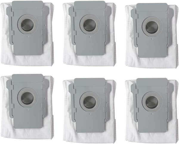 6-pakks erstatningsstøvsugerposer for iRobot Roomba i7, i7+/Plus, s9/Plus E5 E6 E7 støvsuger, Clean Base automatiske poser