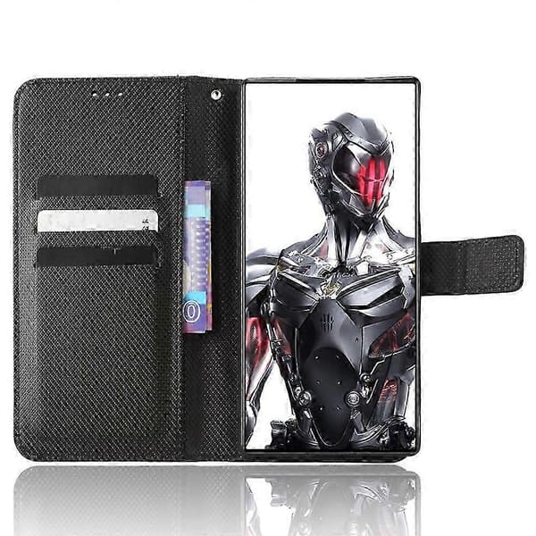 For ZTE nubia Red Magic 8 Pro+ 5G / Red Magic 8 Pro 5G Diamond Texture PU Leather Stand Protective Case Flip Wallet Phone Case