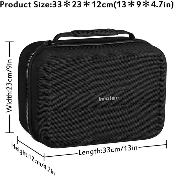 Deluxe Case Compatible with Nintendo Switch and Switch OLED, Protective Hard Case with Larger Storage for 18 Games and Other Switch Consoles