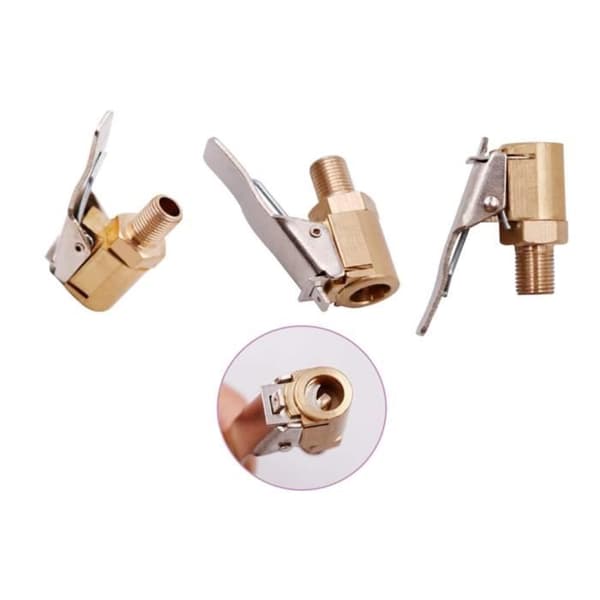 Inflation Nozzle - Not Specified - 2 Pieces - Brass - Compatible with 8mm Hose - 250 PSI[YJD]