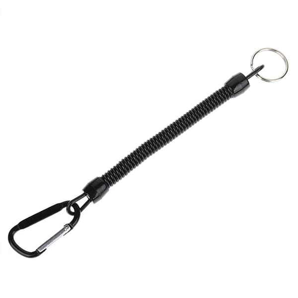 Keychain - Elastic cord with hook - Various colors Svart black