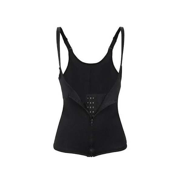 Kvinnors Zippade Body Ming Shapewear Högmidjeformare Bukbälte Underkläder Svart Black S