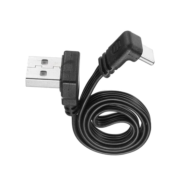 90 asteen USB A–C-kaapeli 11,8 tyypin silikoninen oikeakulmainen USB A -uros Beige 2 Yard